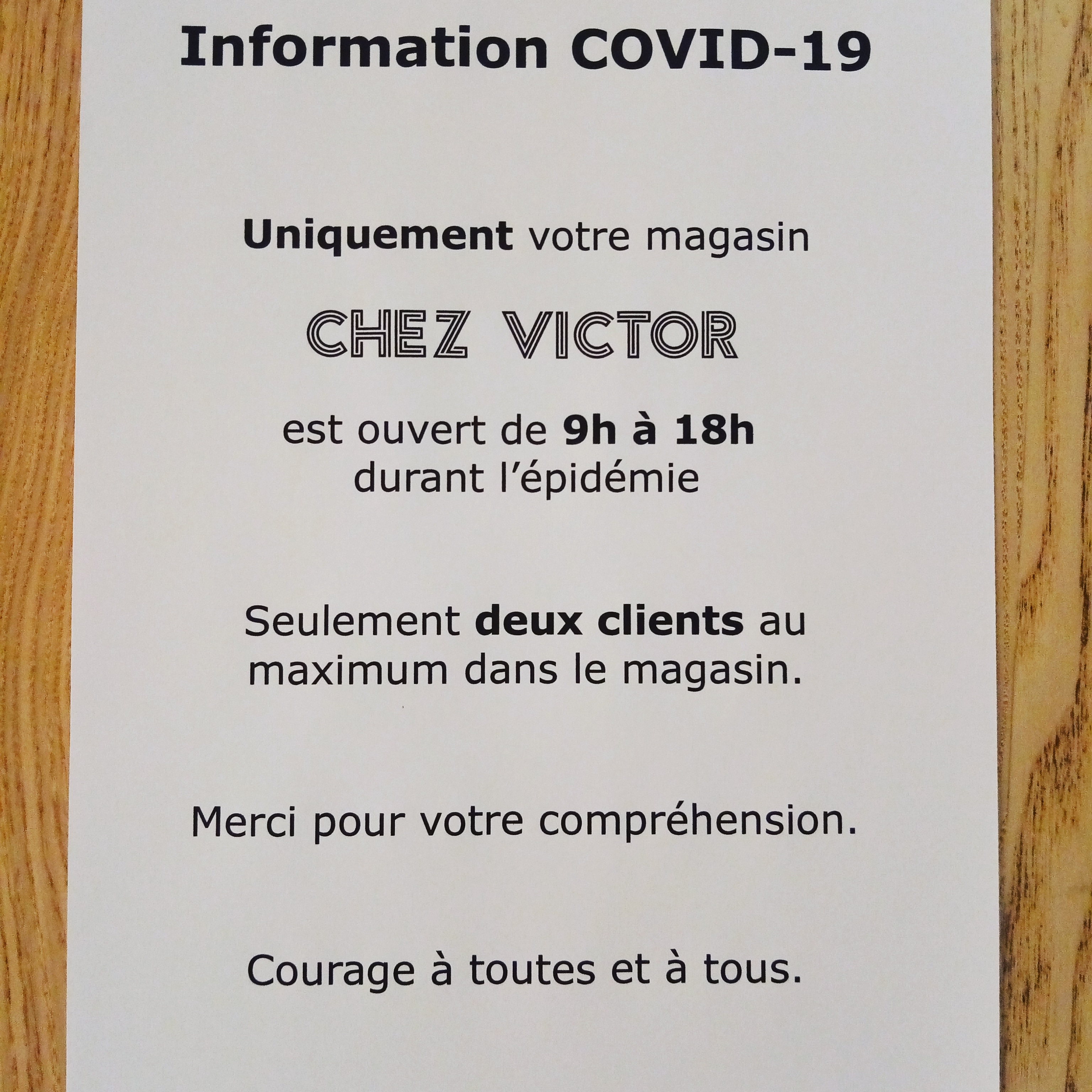 Chez Victor Restaurant et Epicerie de produits locaux